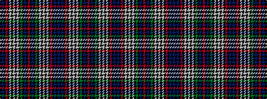 idealised woven sample of pattern BKBKRKWKWKWKGKBKRKBKGKWKWKWKRKBK