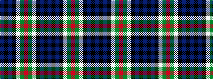 idealised woven sample of pattern BKBKWGRGWKBKB