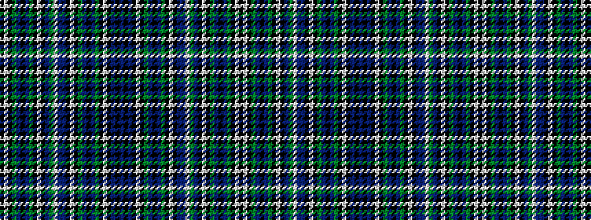 idealised woven sample of pattern BKBKWKGBKBGKWKBBWGBKWKGBKBGKWK