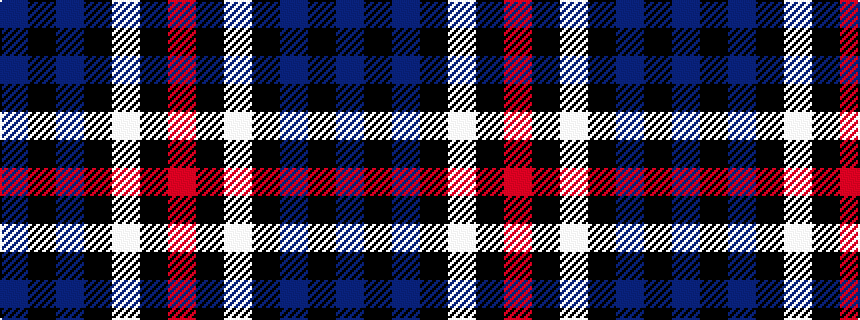 idealised woven sample of pattern BKBKWKR