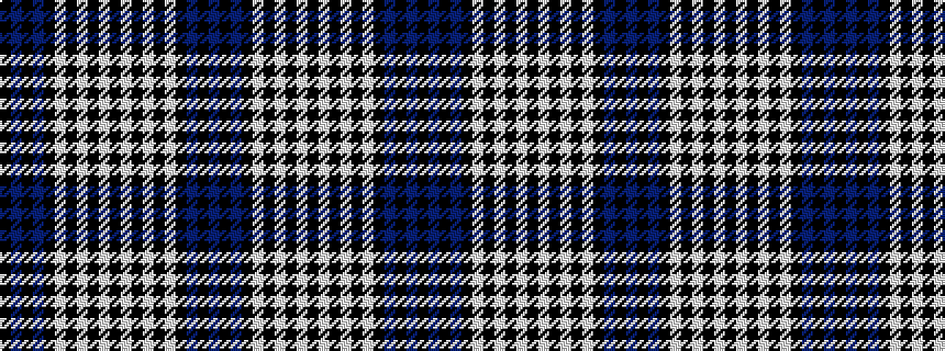 idealised woven sample of pattern BKBKWKWKWKWKWKWKBKBK