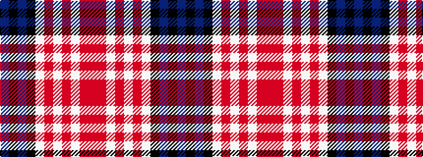 idealised woven sample of pattern BKBKWRWRWRR