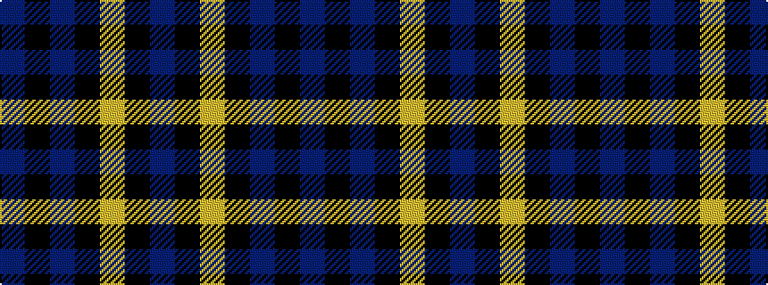 idealised woven sample of pattern BKBKYKB