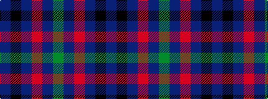 idealised woven sample of pattern BKBRBG