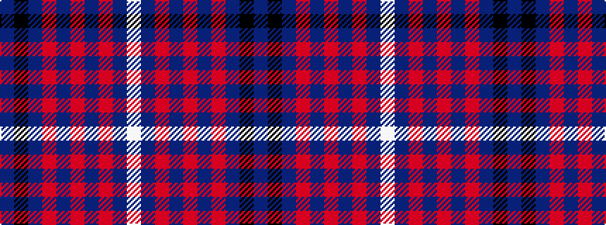 idealised woven sample of pattern BKBRBRBRBW