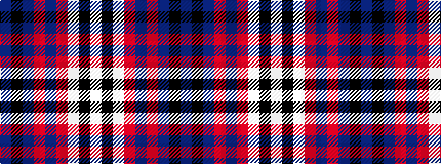 idealised woven sample of pattern BKBRBRWKW