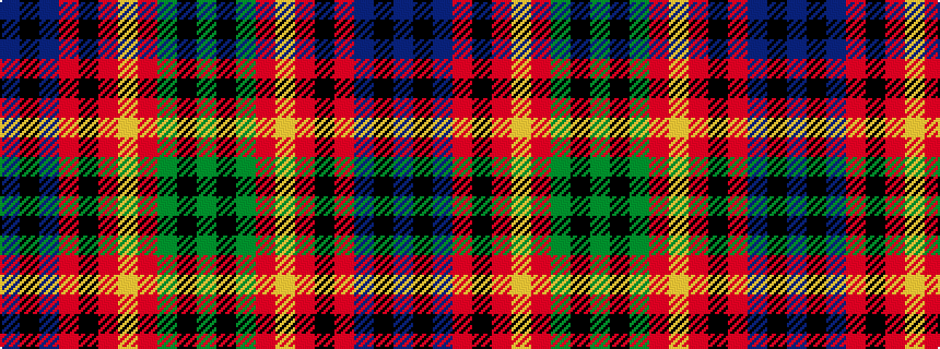 idealised woven sample of pattern BKBRKRYRGKG