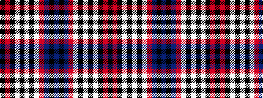 idealised woven sample of pattern BKBRWKWKWKRK