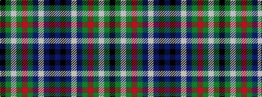 idealised woven sample of pattern BKBWBGRGWGK