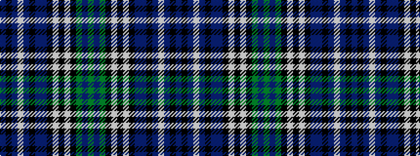 idealised woven sample of pattern BKBWBKBBKWKWKGBG
