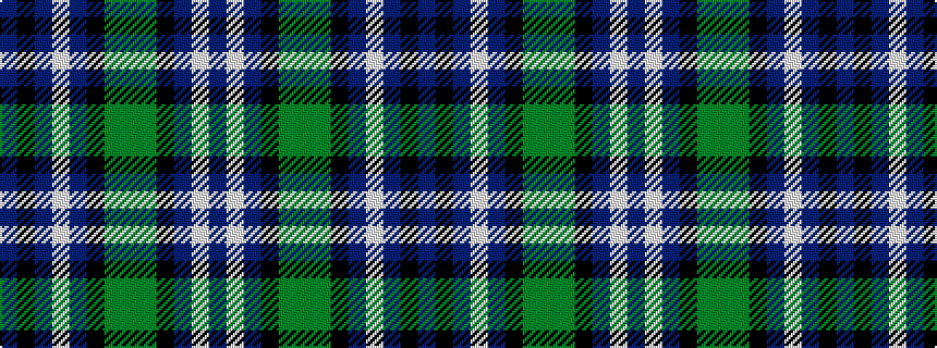 idealised woven sample of pattern BKBWBKGGGKBWB