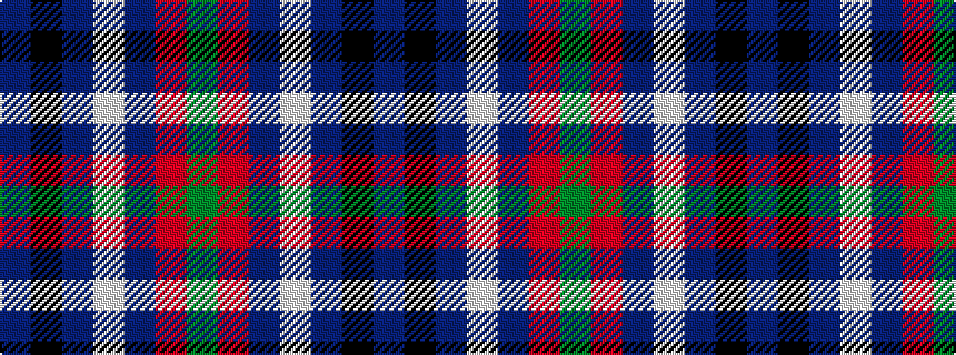 idealised woven sample of pattern BKBWBRG