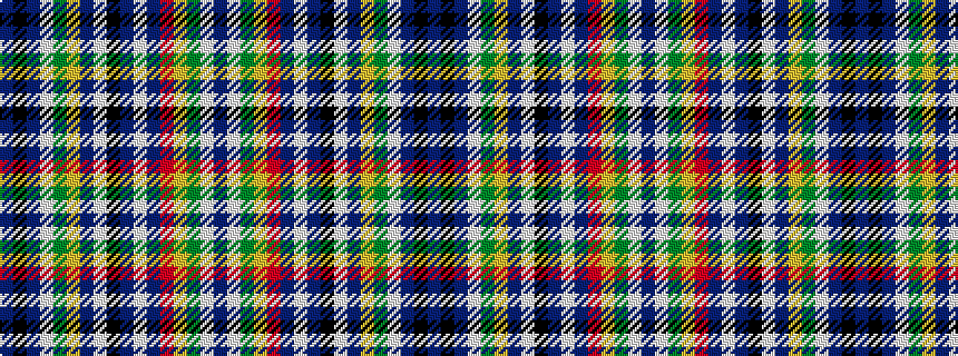 idealised woven sample of pattern BKBWGYBWKBWBRYGWB