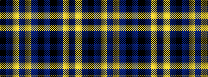 idealised woven sample of pattern BKBYBYBK
