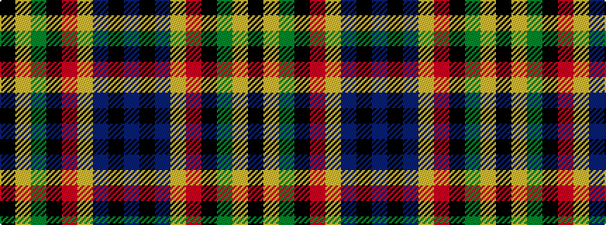 idealised woven sample of pattern BKBYRKGYK