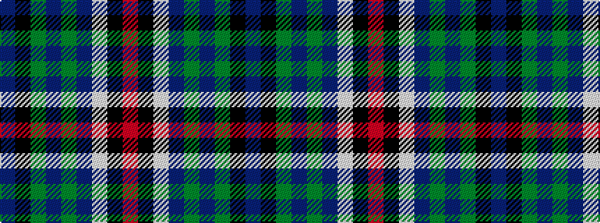 idealised woven sample of pattern BKGBGBWKR