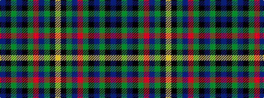 idealised woven sample of pattern BKGBKGRBGKY