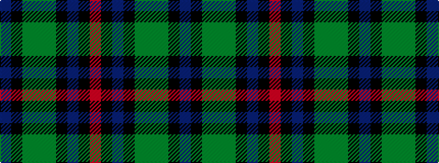 idealised woven sample of pattern BKGGGKBKR