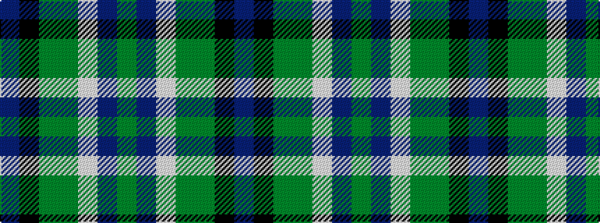 idealised woven sample of pattern BKGGWBG