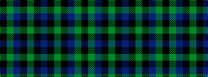 idealised woven sample of pattern BKGKBGK