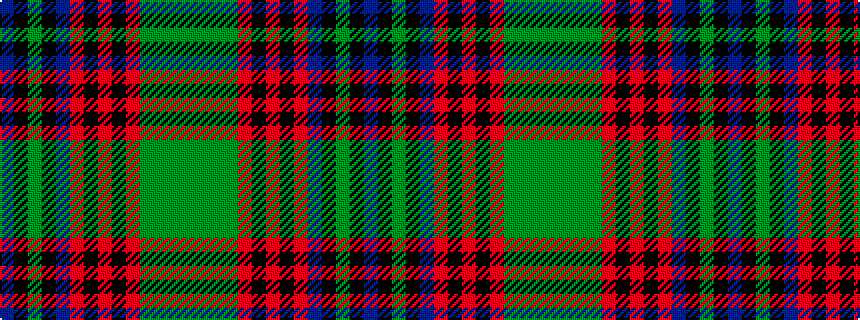 idealised woven sample of pattern BKGKBRKRKRGGGG
