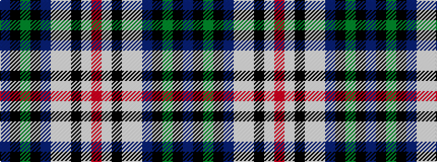 idealised woven sample of pattern BKGKBWWKWR