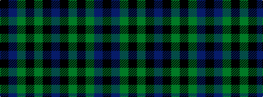 idealised woven sample of pattern BKGKGBK