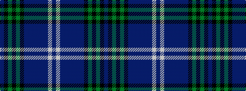 idealised woven sample of pattern BKGKGKBBBBBBWB