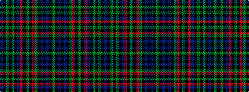 idealised woven sample of pattern BKGKGKBRKGKRGKBKBKG