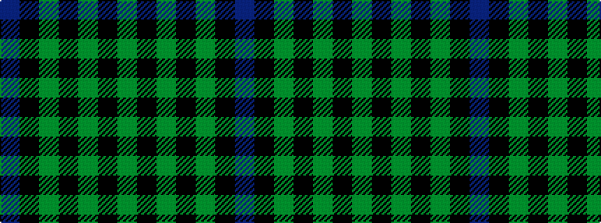 idealised woven sample of pattern BKGKGKG