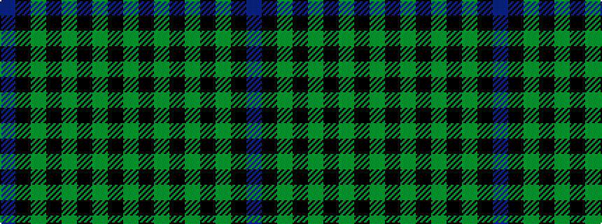 idealised woven sample of pattern BKGKGKGKG