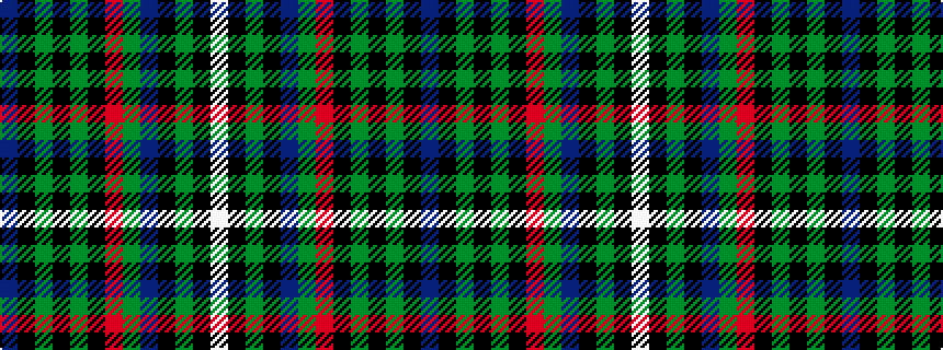 idealised woven sample of pattern BKGKGKRGBKGKW