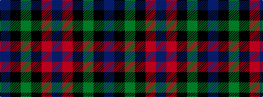 idealised woven sample of pattern BKGKRB