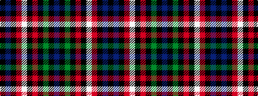 idealised woven sample of pattern BKGKRKWRKBK
