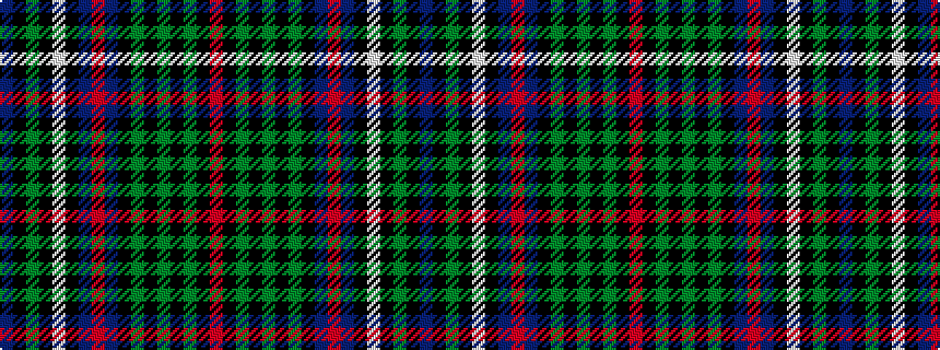 idealised woven sample of pattern BKGKWKBRBKGKGKGKR