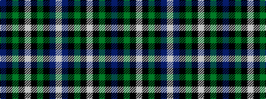 idealised woven sample of pattern BKGKWKGKBW