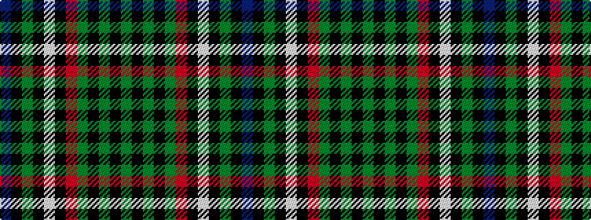 idealised woven sample of pattern BKGKWKRGKGKG