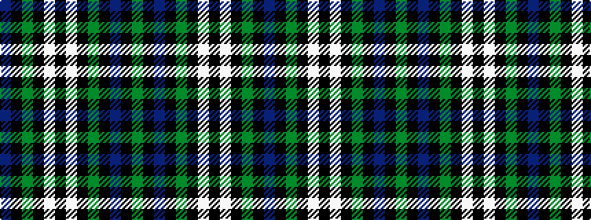idealised woven sample of pattern BKGKWKWKGKBKG