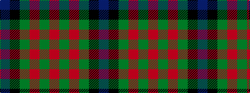 idealised woven sample of pattern BKGRGR