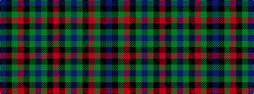 idealised woven sample of pattern BKGRKGBGKR