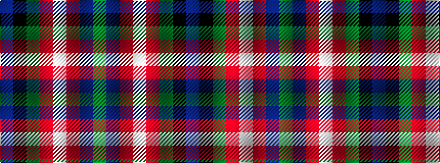 idealised woven sample of pattern BKGRWRBG