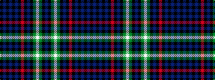 idealised woven sample of pattern BKGWGKBKRKBKBKBK