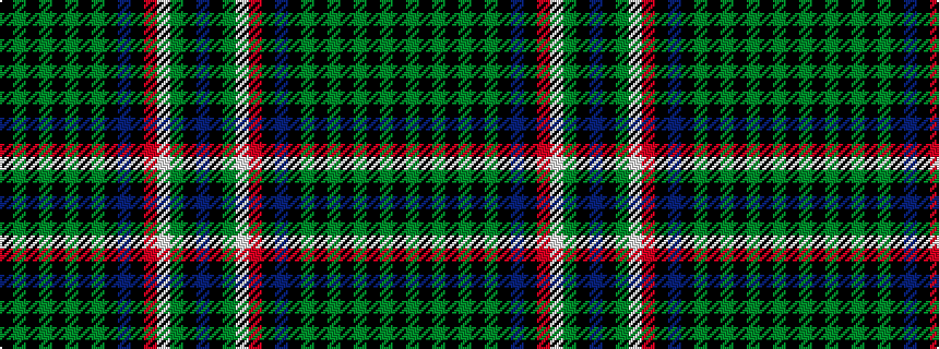 idealised woven sample of pattern BKGWRKBKGKGKGKGK