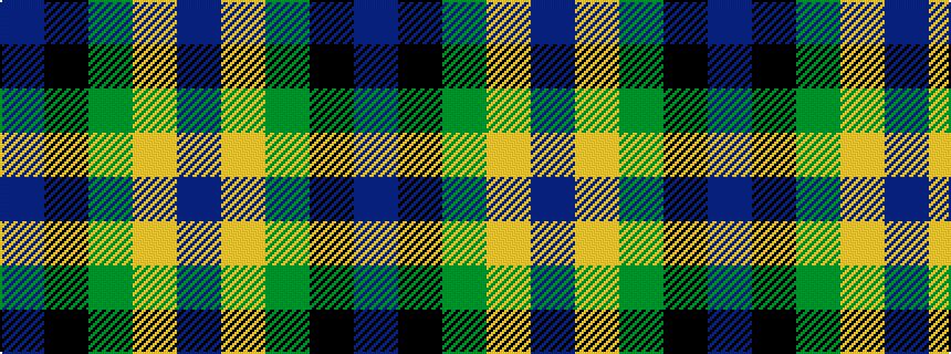 idealised woven sample of pattern BKGYB