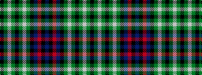 idealised woven sample of pattern BKRBKGWGKGWGK