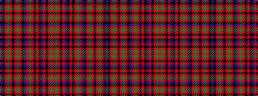 idealised woven sample of pattern BKRGRKRGRKBRGRKRKBRKRGR