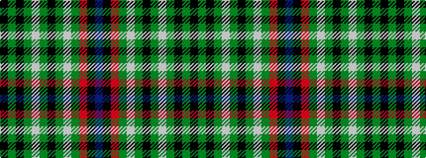 idealised woven sample of pattern BKRGWGKGWGKGK