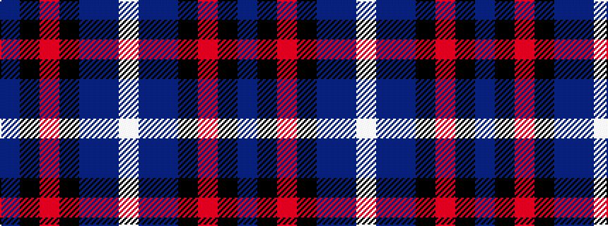 idealised woven sample of pattern BKRKBBW