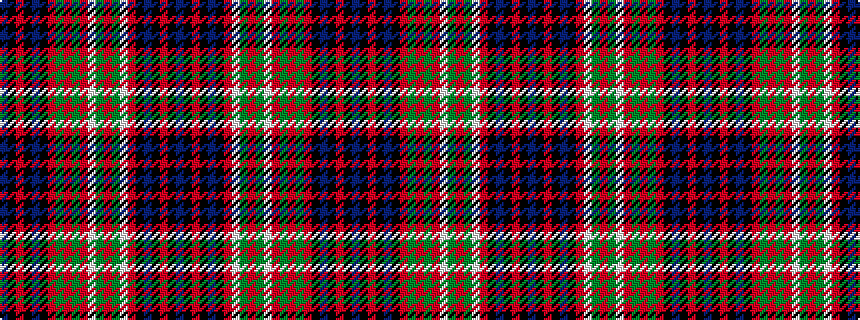 idealised woven sample of pattern BKRKBKRGRGRWGRGWRKBKRKB