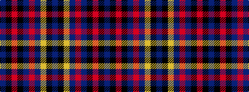 idealised woven sample of pattern BKRKBRBYKB